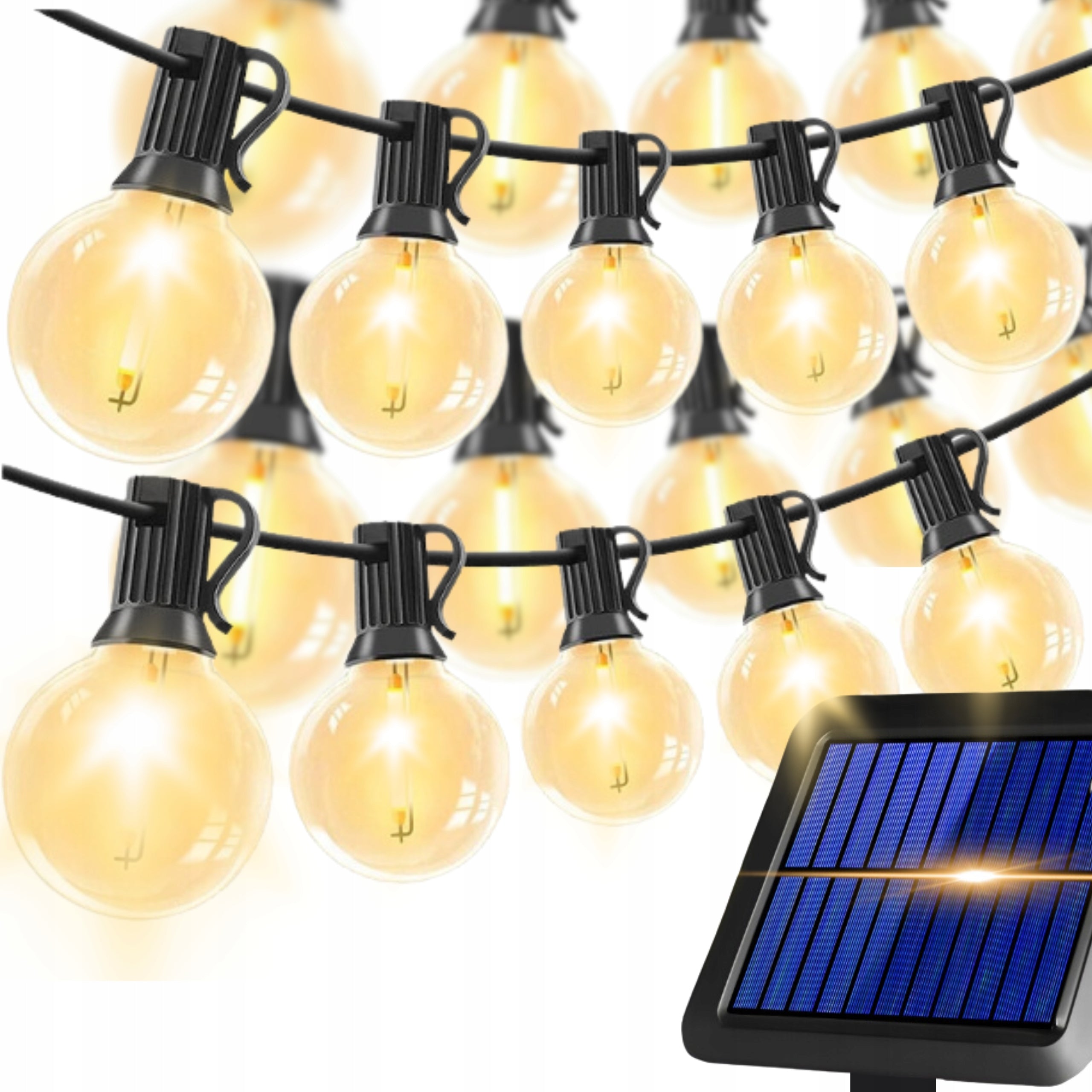 SOLAR GARDEN GARLAND LIGHT 20 LED BULBS BALLS LAMP FOR GARDEN