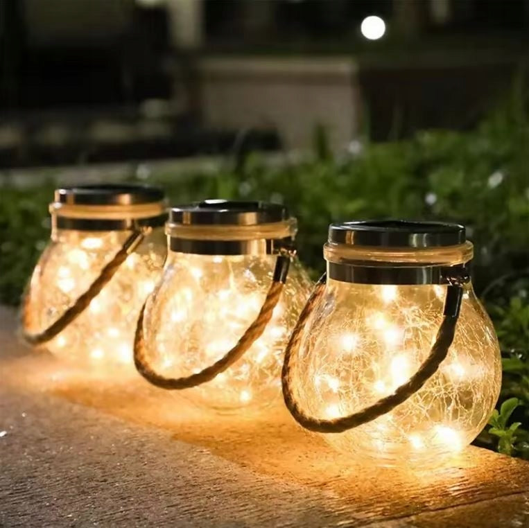 SOLAR GARDEN LAMP JAR Solar Lantern - 20LED XXL- 2 PCS Manufacturer code FOCLA_RCJ-07-WW_JAR 2 2 sztuki