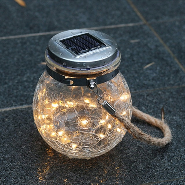 SOLAR GARDEN LAMP JAR Solar Lantern - 20LED XXL- 2 PCS Power supply solar