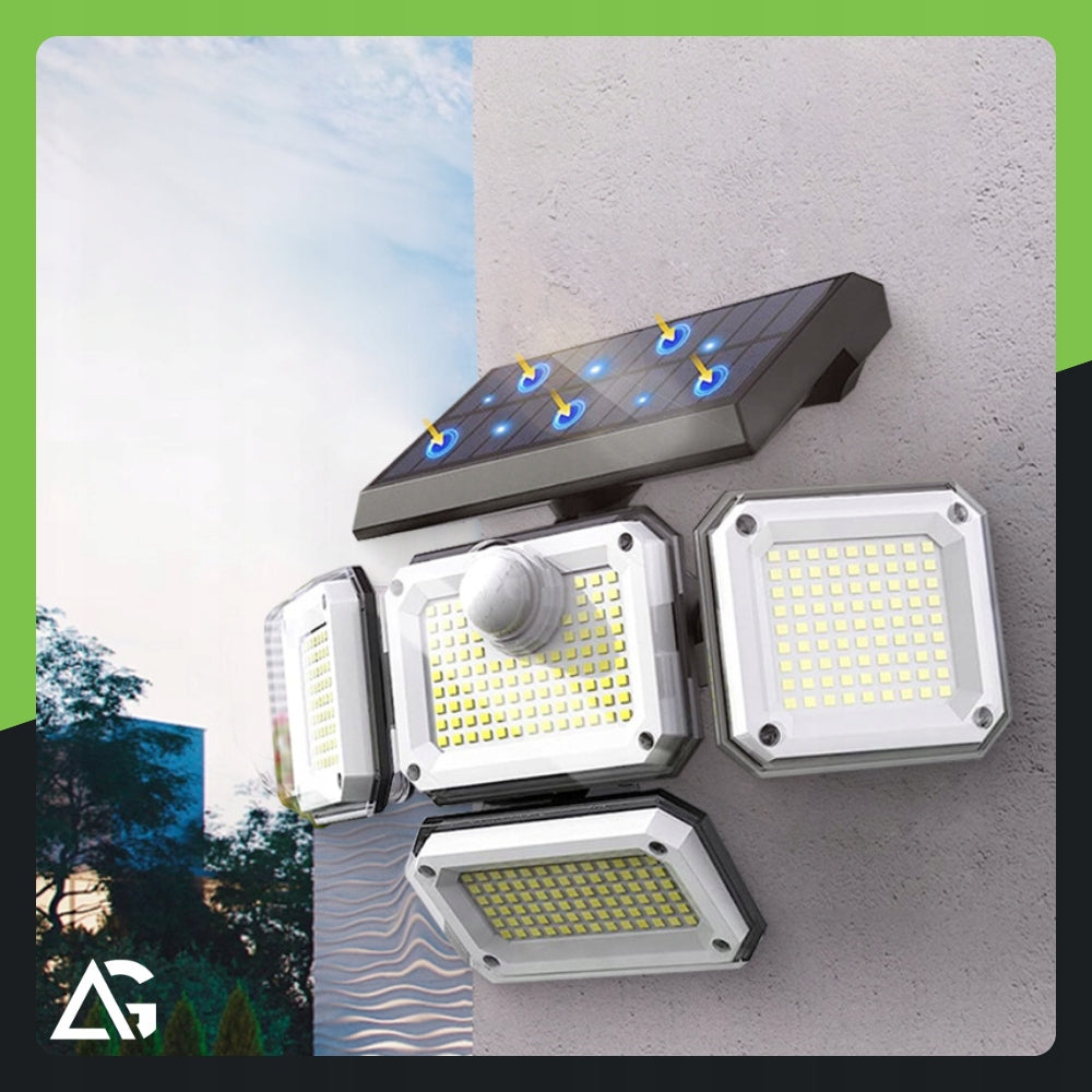 SOLAR GARDEN LAMP LED OUTDOOR WITH MOTION SENSOR 4in1 + CABLE 5m Packaging status original