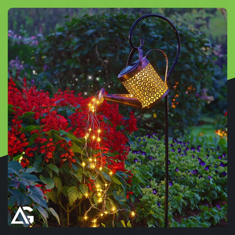 SOLAR GARDEN LAMP LED WATERING CAN GARLAND XXL WITH DUSK SENSOR Manufacturer code LAMPKA DO OGRODU DEKORACYJNA DEKORACJA SOLAR