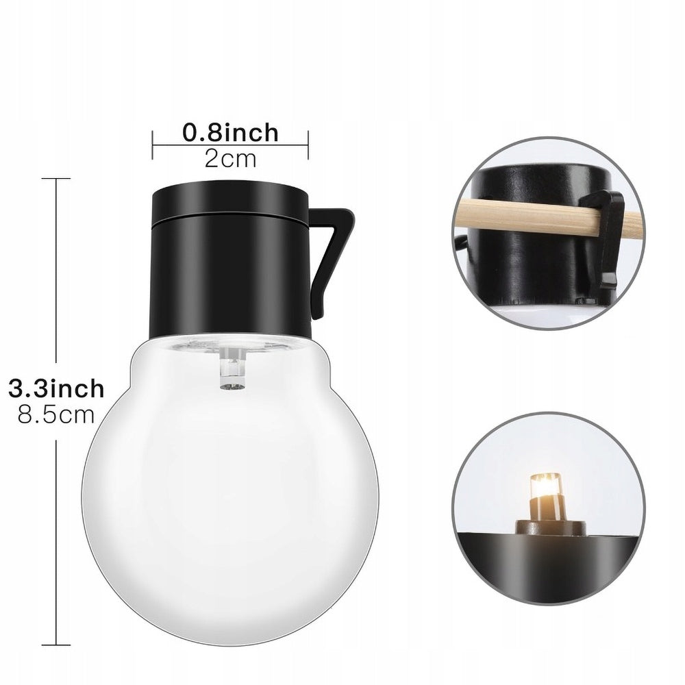 SOLAR GARDEN LIGHT GARLAND 30x LED BALL BULBS Length 650 cm