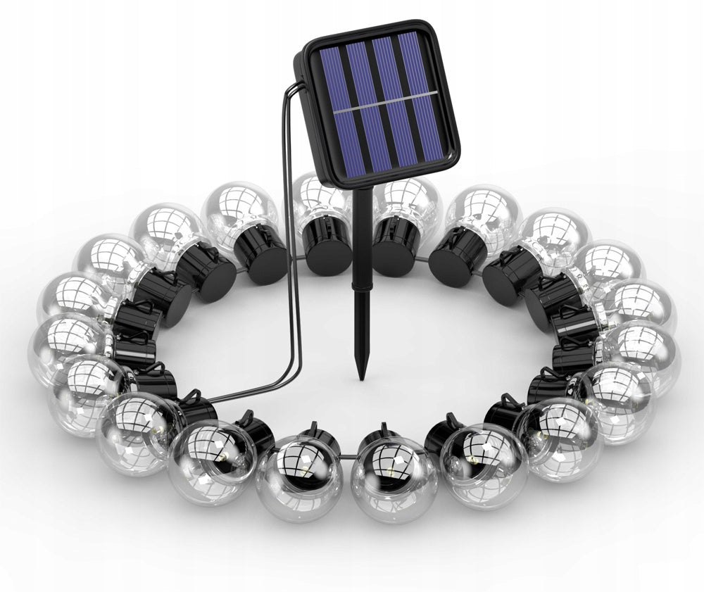 SOLAR GARDEN LIGHT GARLAND 30x LED BALL BULBS Number of light points 21 - 30
