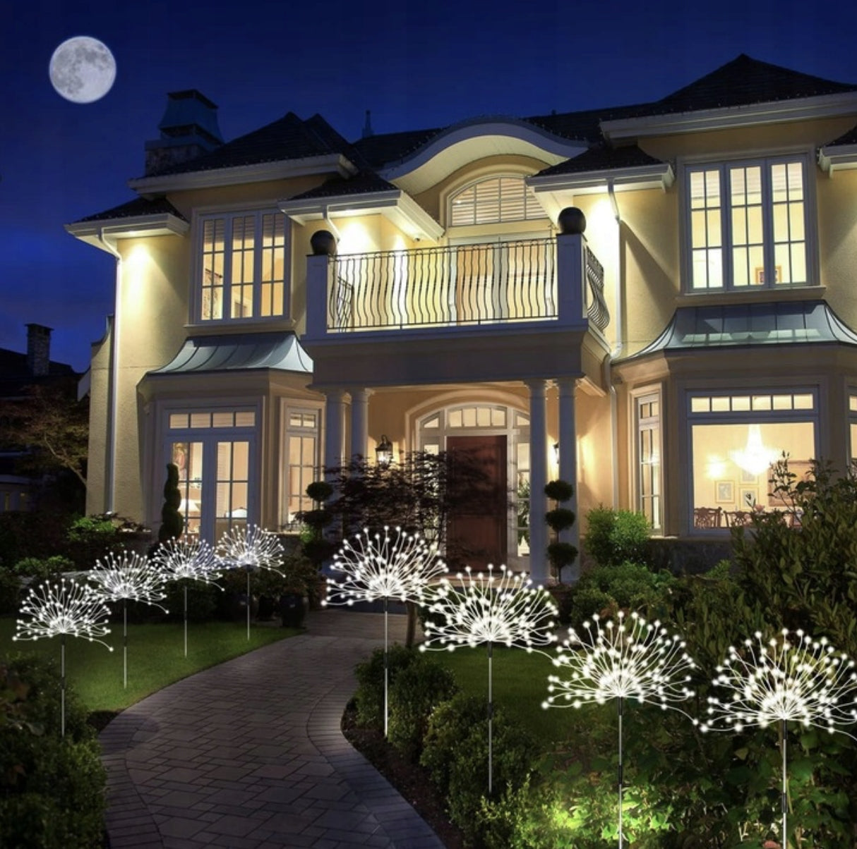 SOLAR GARDEN LIGHTS DANDELION 480 LED WITH REMOTE CONTROL IP65 WATERPROOF 4PCS Brand no brand