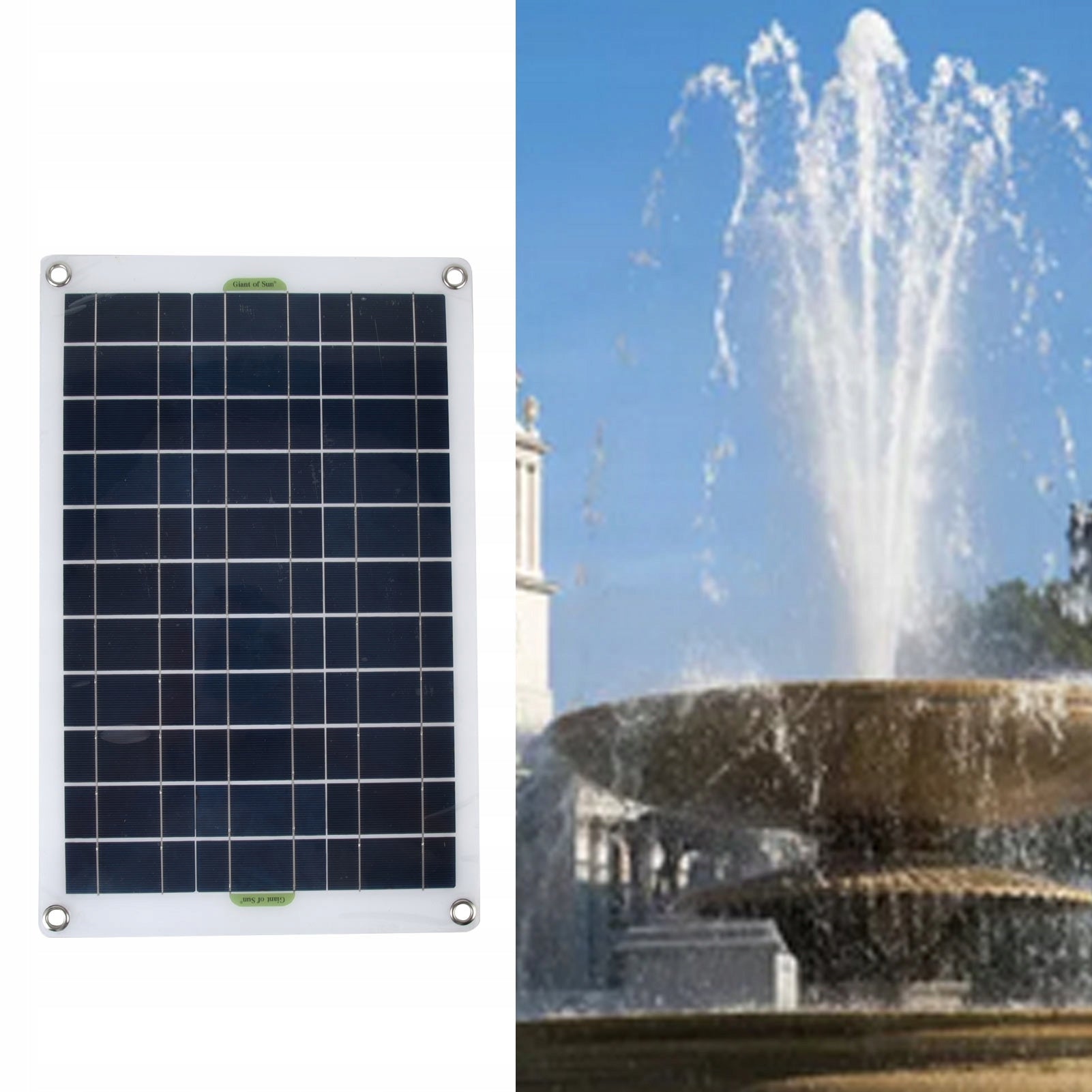 SOLAR GARDEN PUMP FOR POND WATER POND FOUNTAIN SET 19W Packaging status original