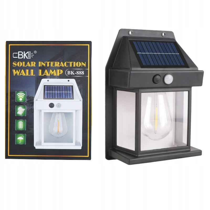 SOLAR GARDEN WALL LAMP LAPKA FOR FACADE TERRACE 1200mAh IP65 21cm Brand no brand