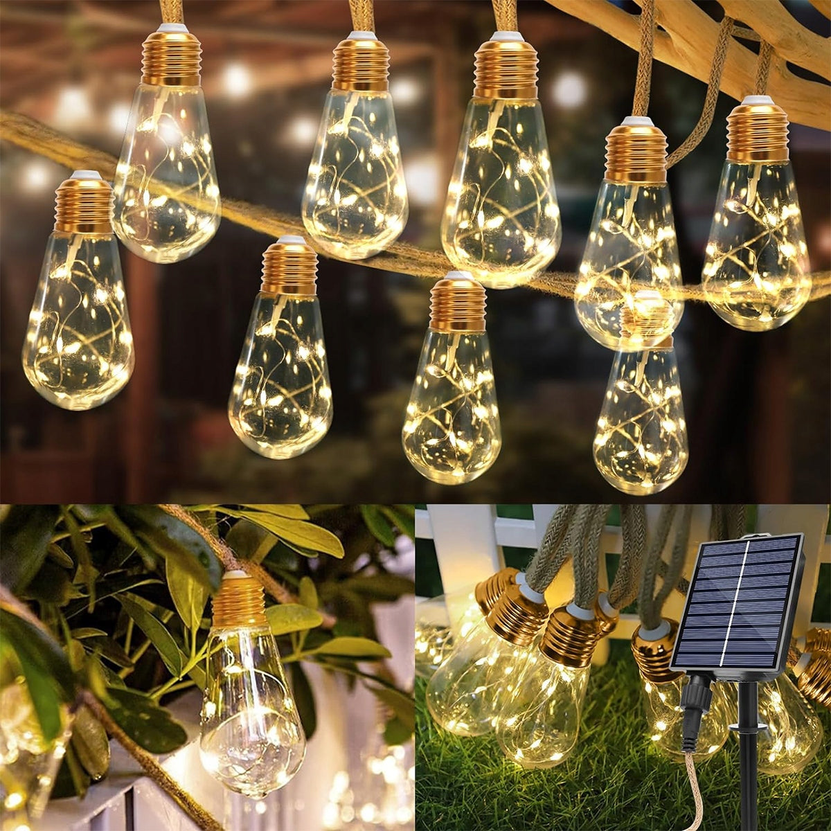 SOLAR GARLAND 7.8m 16LED Garden Lights Decorative IP65 Brand no brand