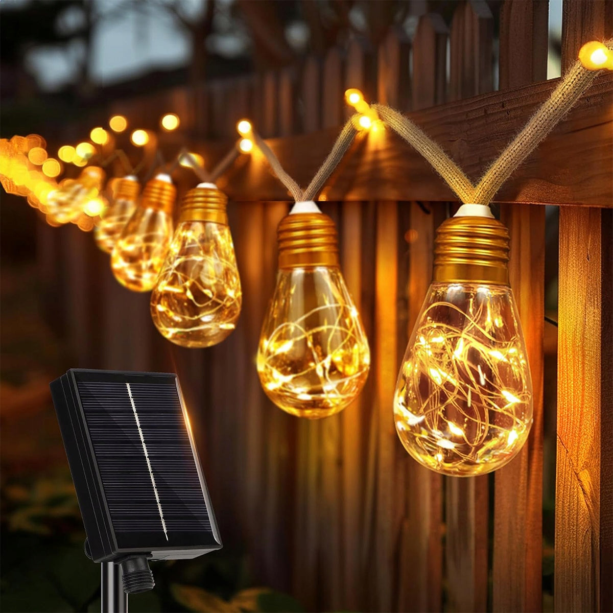SOLAR GARLAND 7.8m 16LED Garden Lights Decorative IP65 Packaging status original