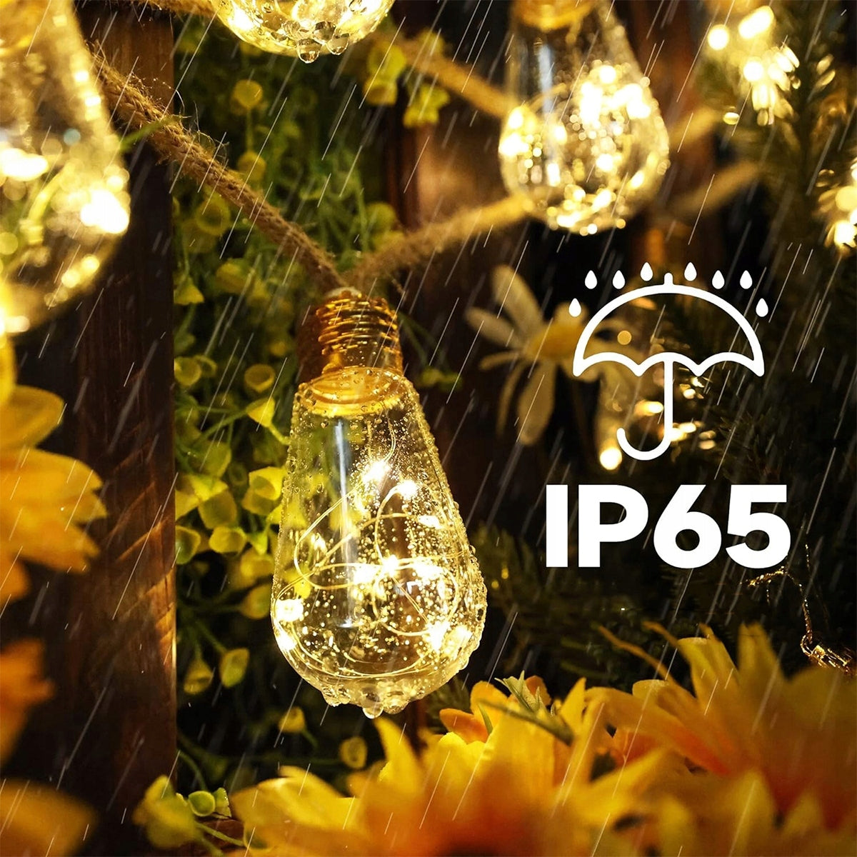 SOLAR GARLAND 7.8m 16LED Garden Lights Decorative IP65 Thread type built-in LED source