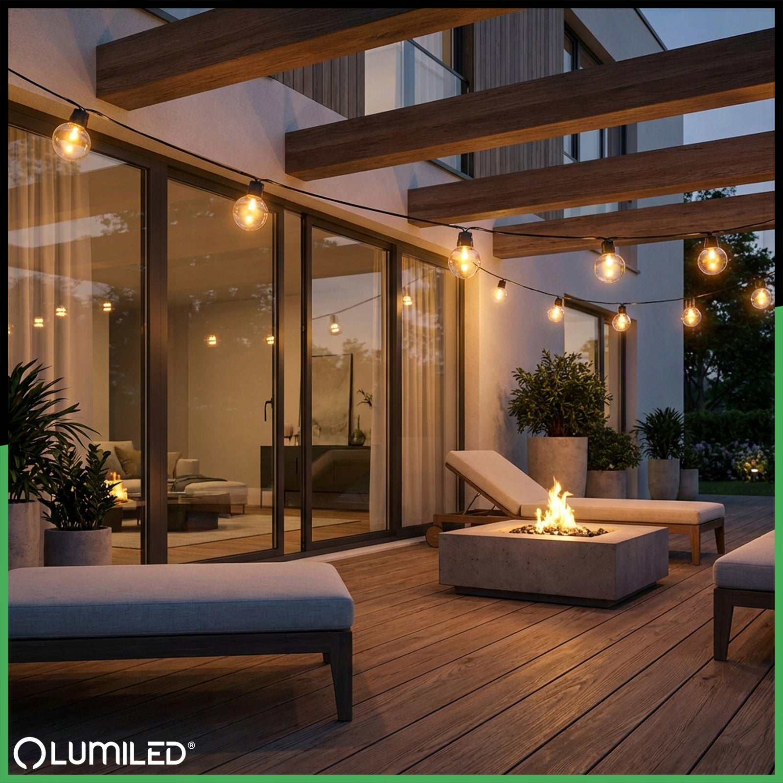 SOLAR GARLAND GARDEN LIGHT 50LED LED BULB BALCONY Balls Terrace Globe diameter 4.9 cm