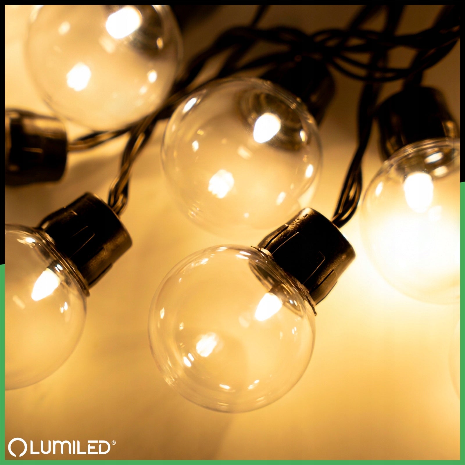 SOLAR GARLAND GARDEN LIGHT 50LED LED BULB BALCONY Balls Terrace Power supply solar
