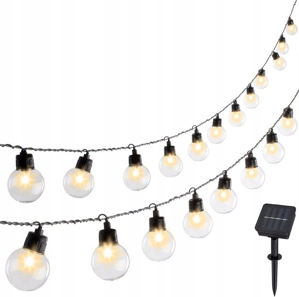 SOLAR GARLAND Garden Lights 20LED Hanging 2,8m For Balcony P145