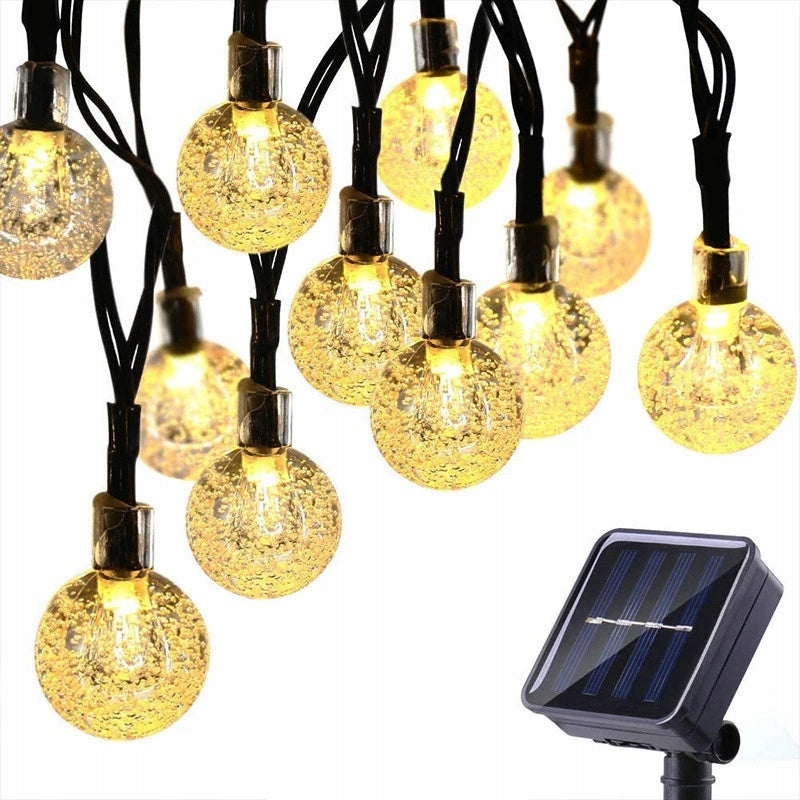 SOLAR GARLAND Garden Lights 50LED Hanging 10m For Balcony 4422