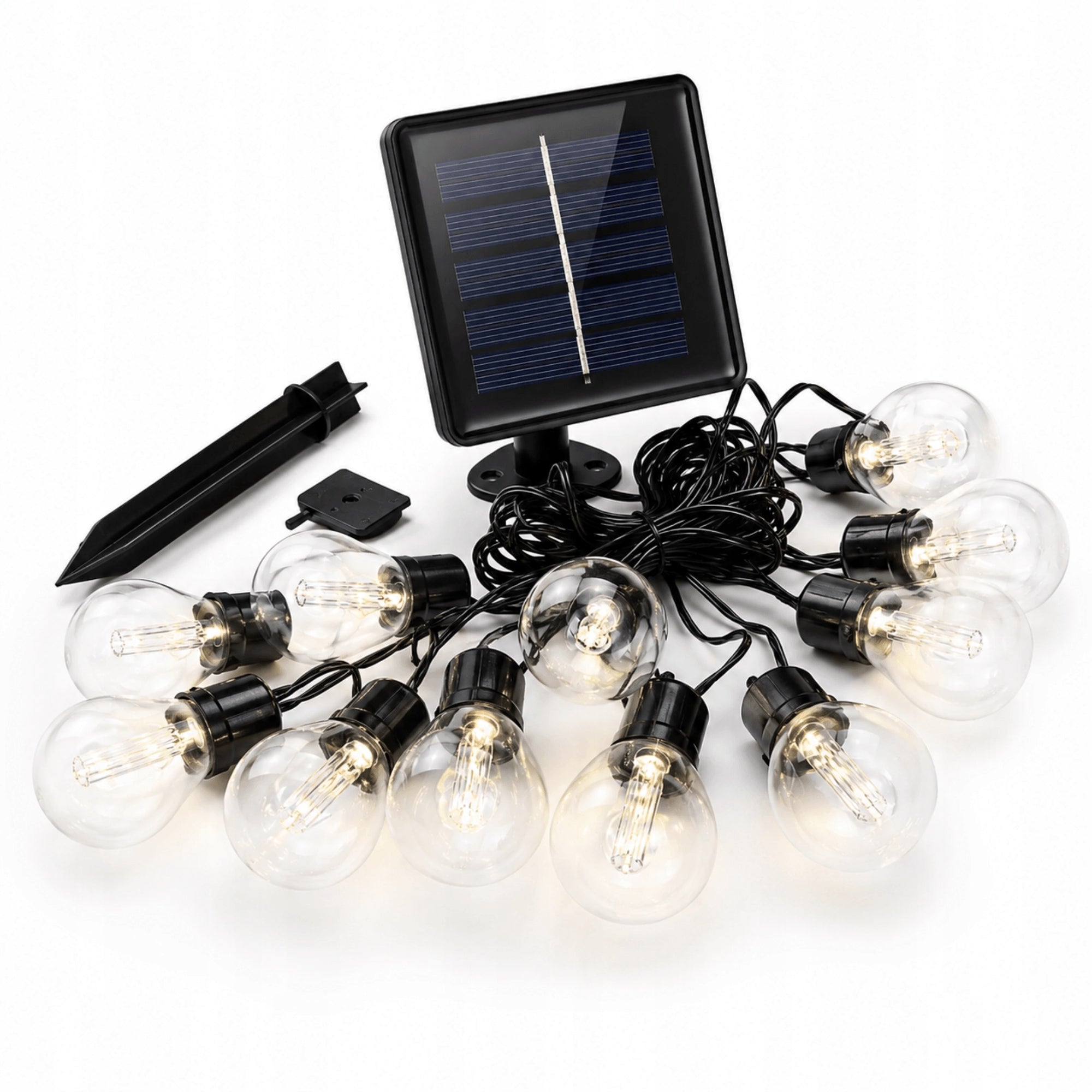 SOLAR GARLAND LED GARDEN LIGHTS DECORATIVE BULBS 2 7m 3m Brand Kamai