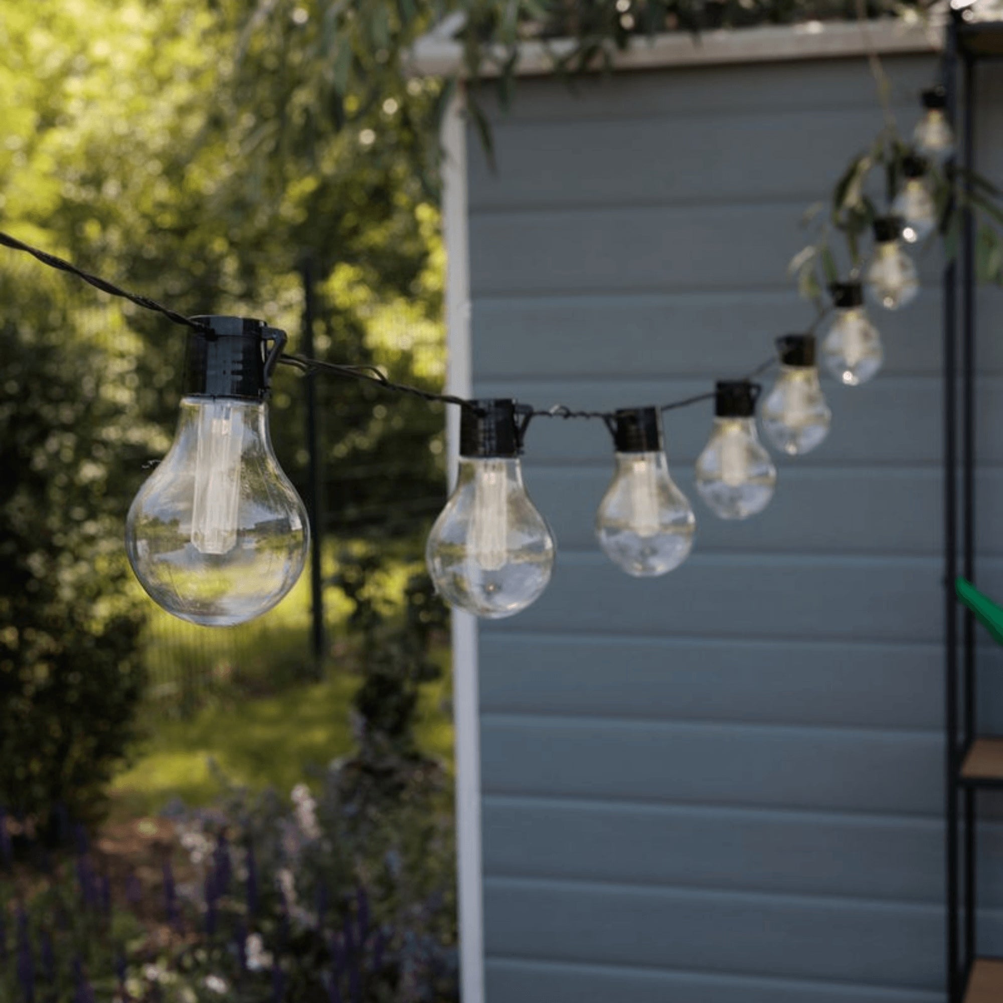 SOLAR GARLAND LED GARDEN LIGHTS DECORATIVE BULBS 2 7m 3m Length 270 cm