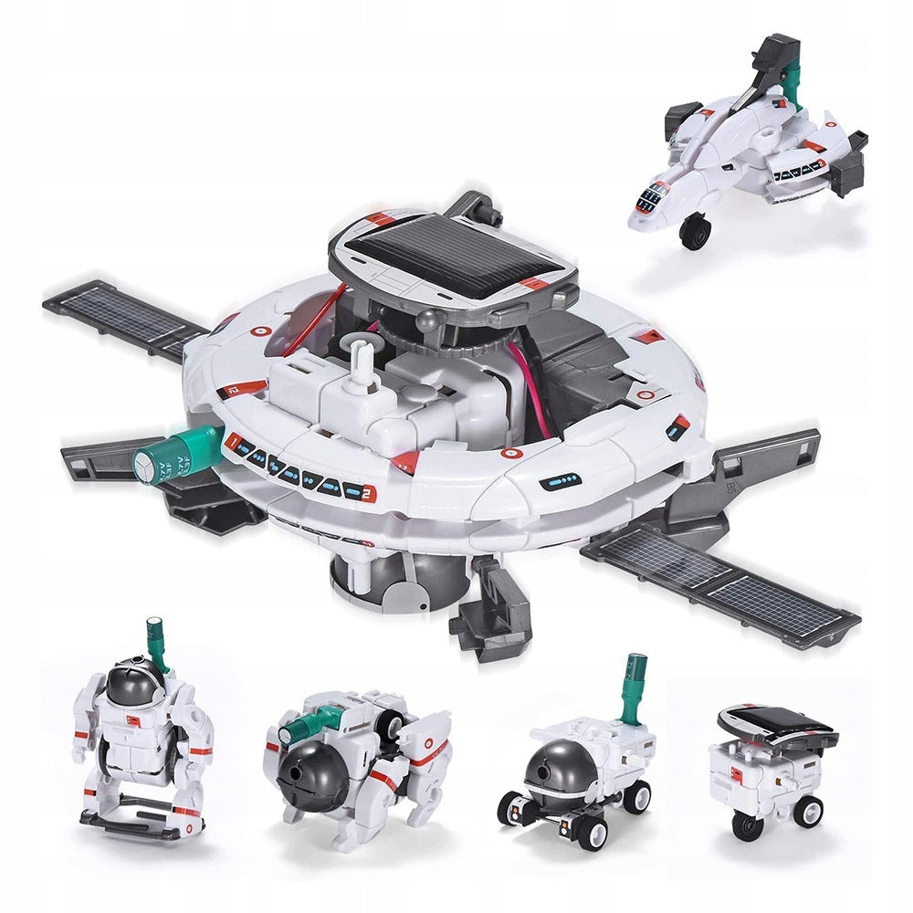 SOLAR KIT 6in1 ROBOT EDUCATIONAL SHIP AIRPLANE GIFT STAR Packaging status original