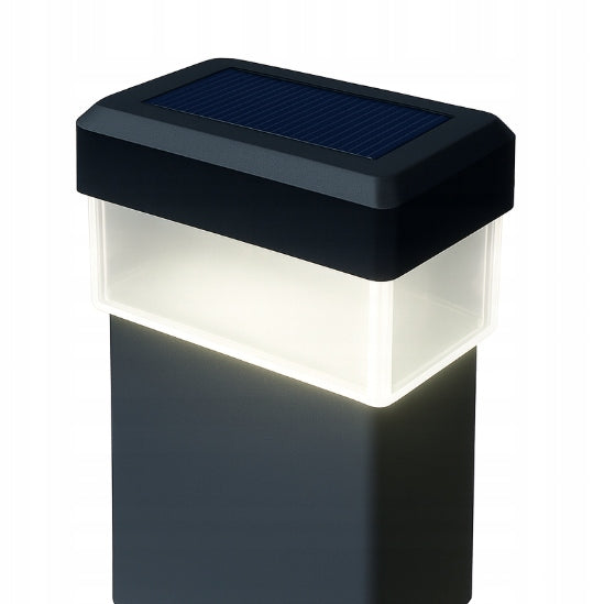 SOLAR LAMP 60x40 for post for FENCE LED LAMP canopy glowing pole Packaging status original