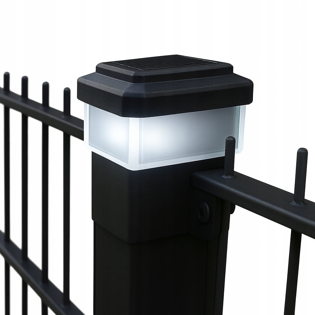 SOLAR LAMP 60x40 for post for FENCE LED LAMP canopy glowing pole