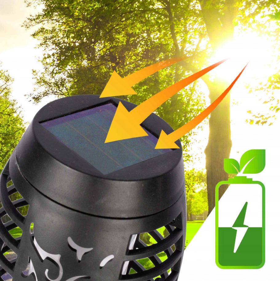 SOLAR LAMP 8 PACK TORCH LIGHTS DRIVEN GARDEN FLAME LED Manufacturer code LAMPY SOLARNE OGRODOWE POCHODNIE PŁOMIEŃ 8szt