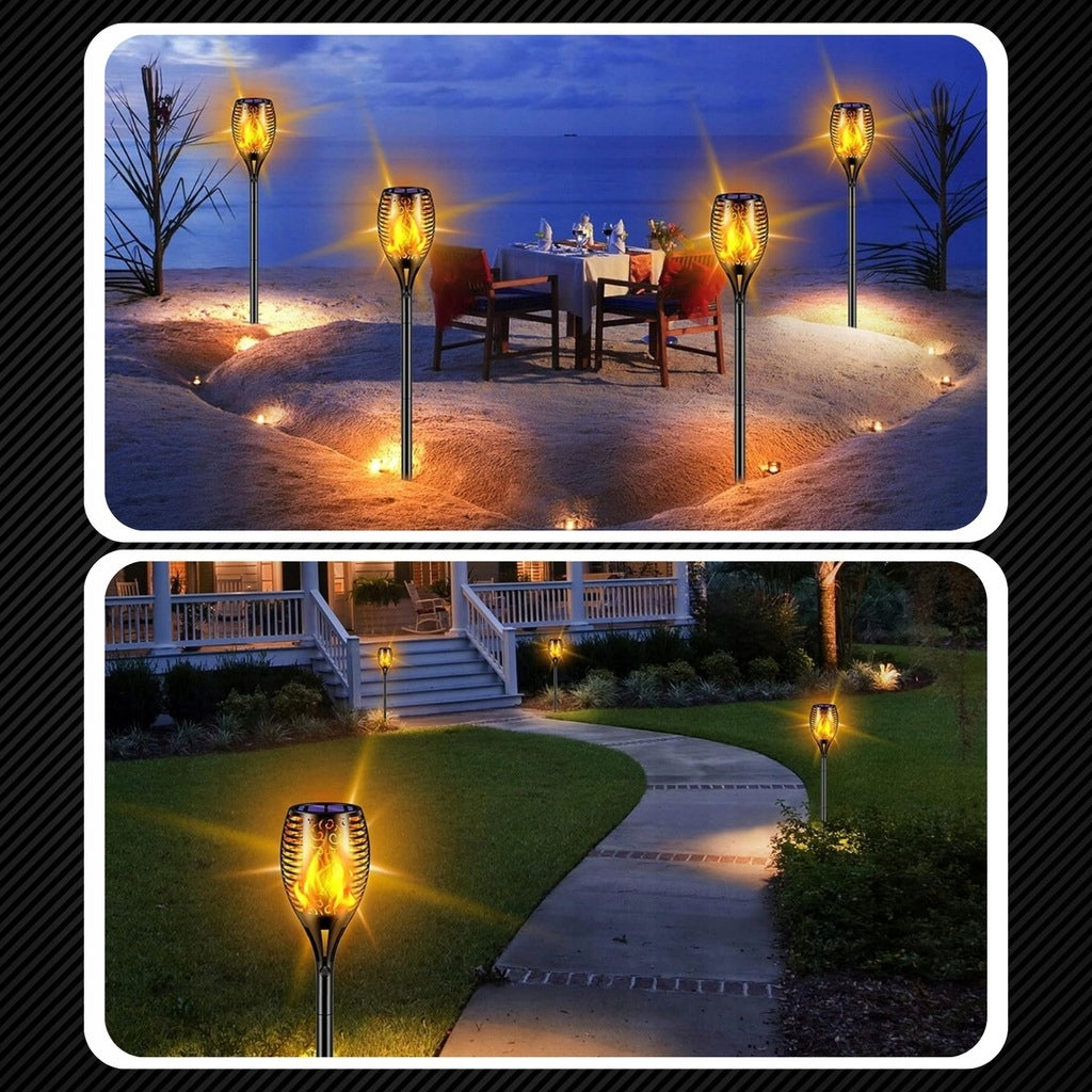 SOLAR LAMP GARDEN TORCH SOLAR LIGHTS FOR GARDEN LED 8 PIECES Brand MEMFLOW