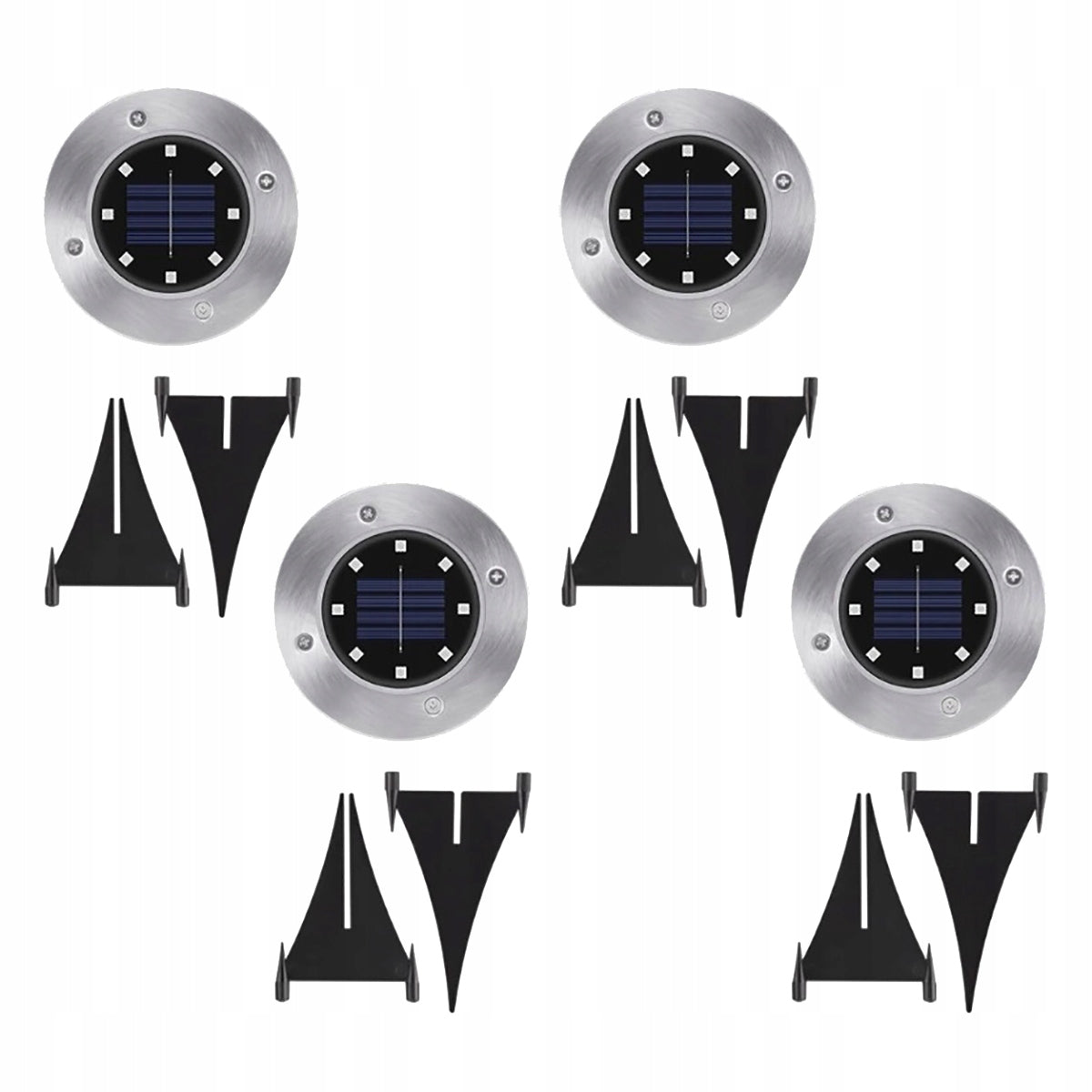 SOLAR LED GARDEN RUNNING GROUND lamp 4pcs Packaging status original