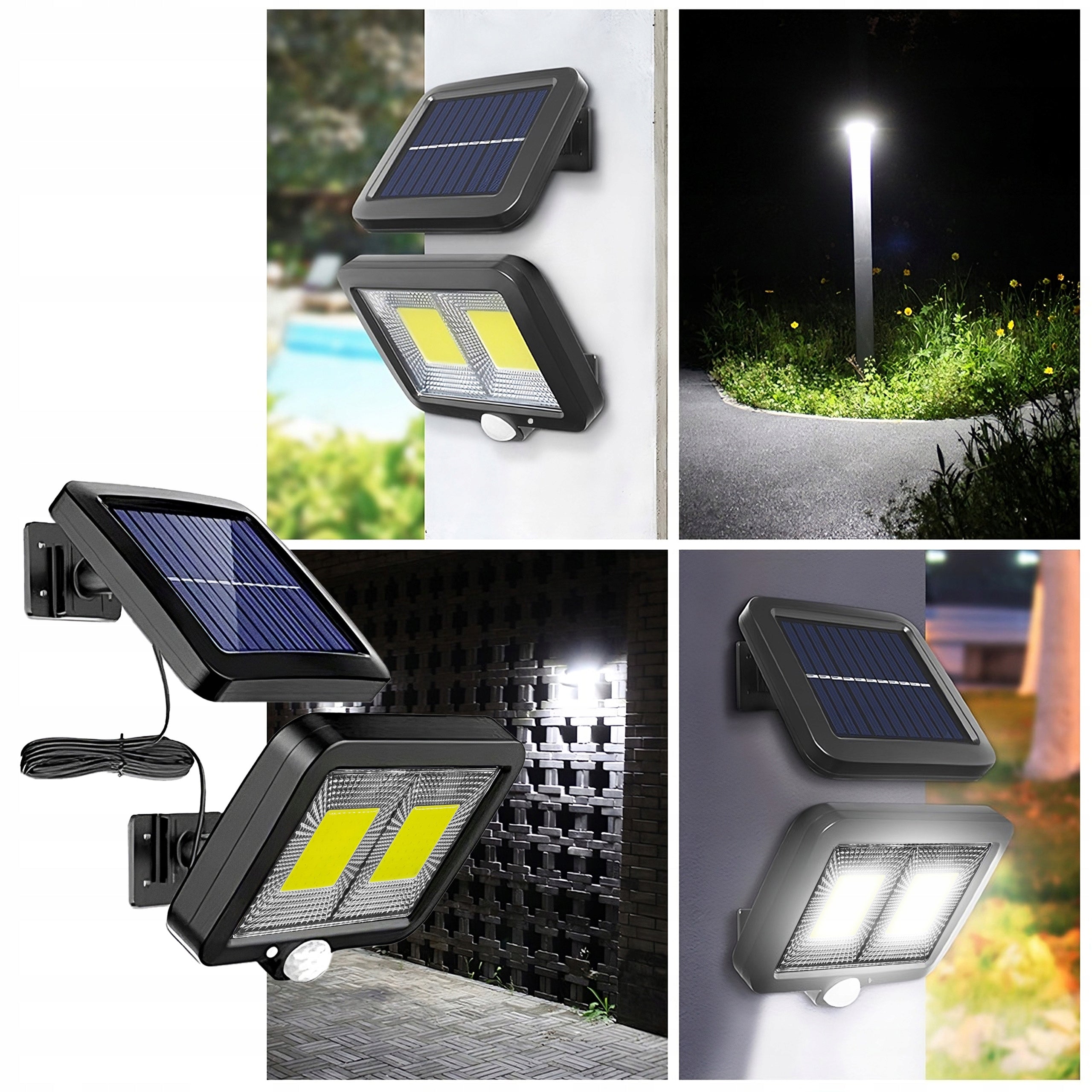 SOLAR LED LAMP 2200W TWILIGHT MOTION SENSOR OUTDOOR GARDEN HALOGEN Manufacturer code OGRODOWA ZEWNĘTRZNA ULICZNA E864