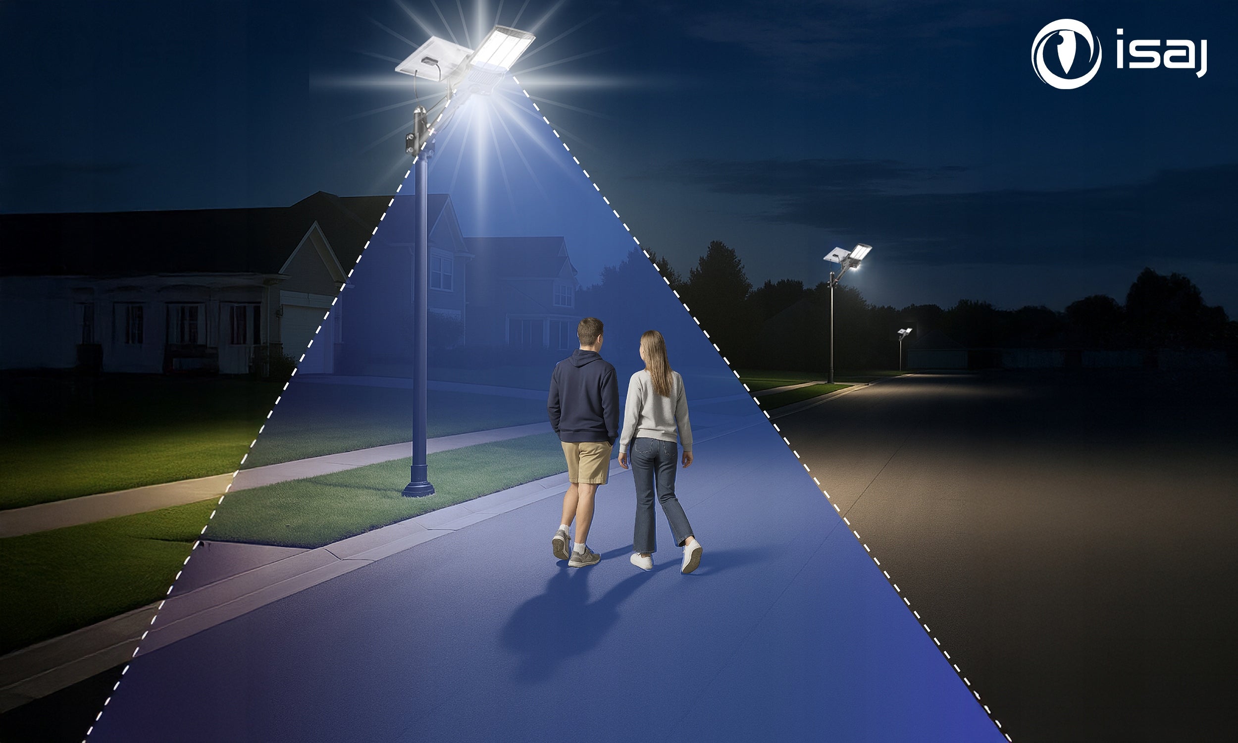 SOLAR LED LAMP ISAJ LI3 STREET LAMP WITH MOTION AND DUSK SENSOR Manufacturer code 1012