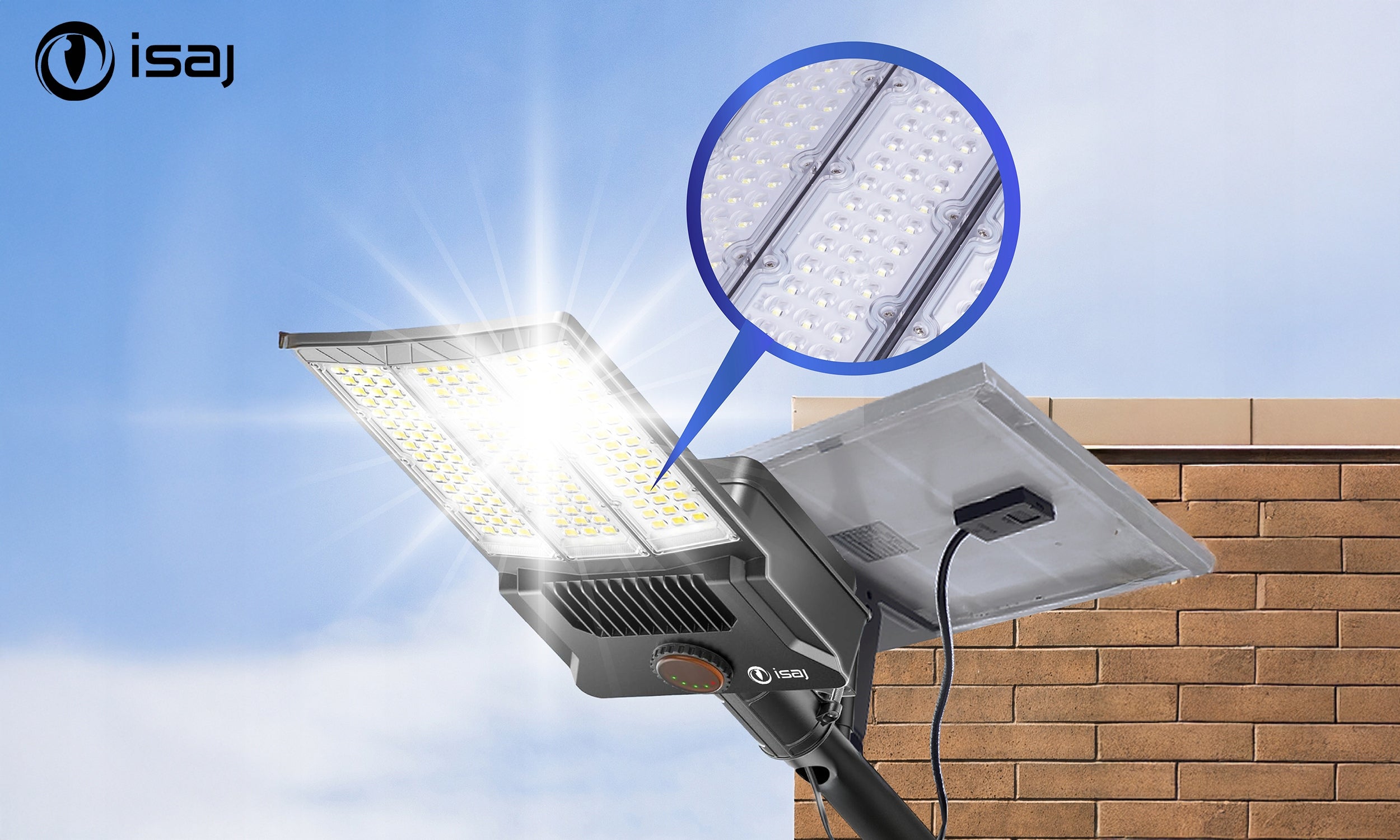 SOLAR LED LAMP ISAJ LI3 STREET LAMP WITH MOTION AND DUSK SENSOR Packaging status original