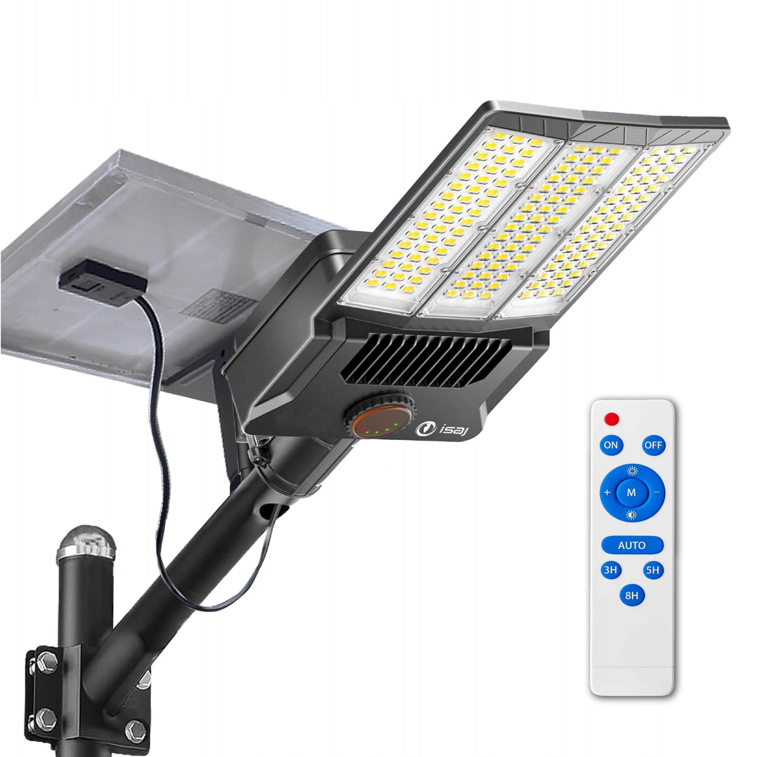 SOLAR LED LAMP ISAJ LI3 STREET LAMP WITH MOTION AND DUSK SENSOR