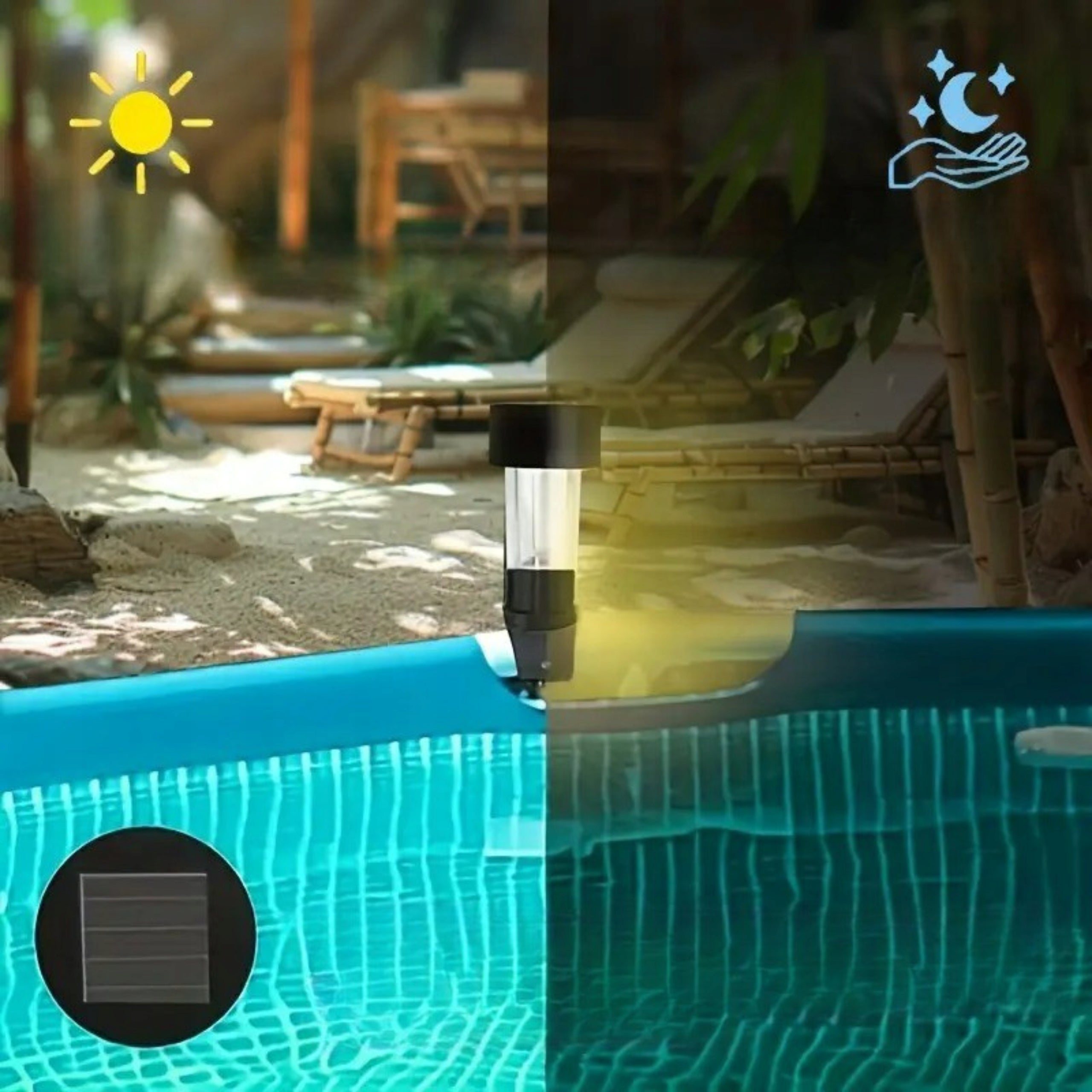 SOLAR LED POOL LIGHTS WATERPROOF SET OF 6PCS Manufacturer code LAMP-SOLAR-009