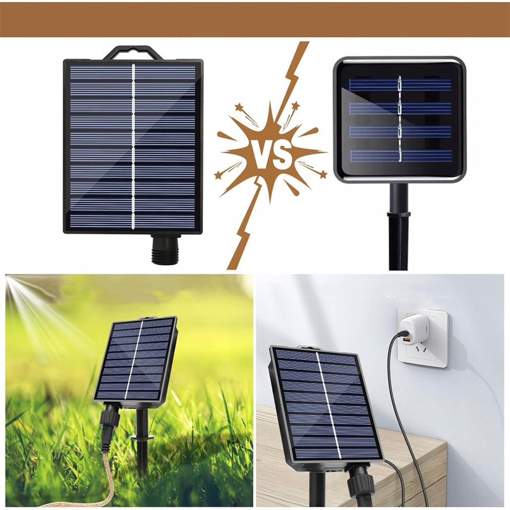 SOLAR LIGHT CHAIN OUTSIDE, FOR GARDEN, FOR BALCONY, TERRACE, WEDDING Brand no brand