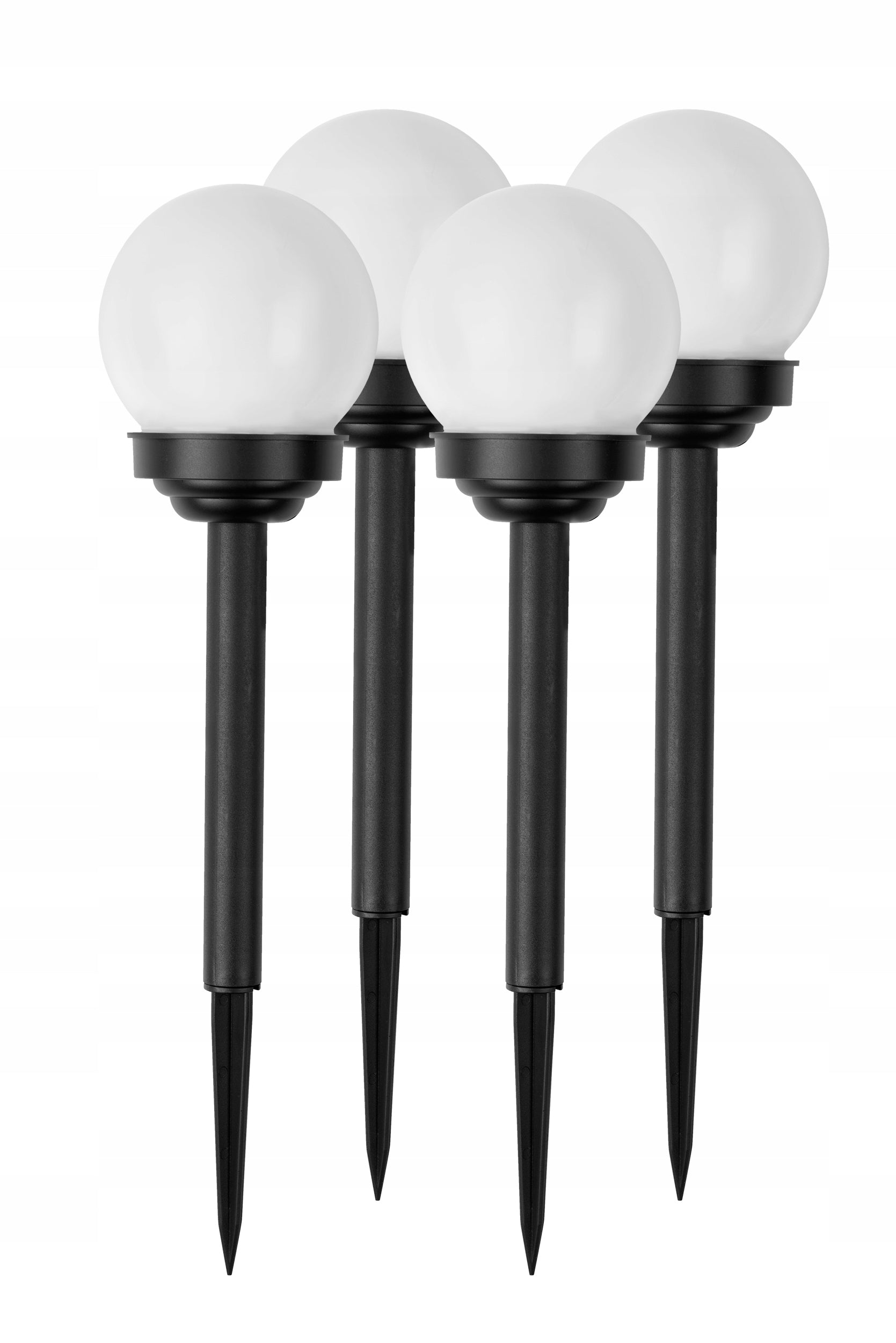 SOLAR LIGHTS FOR GARDEN BALLS DUSK SENSOR WATERPROOF OUTDOOR 4PCS Batteries included no