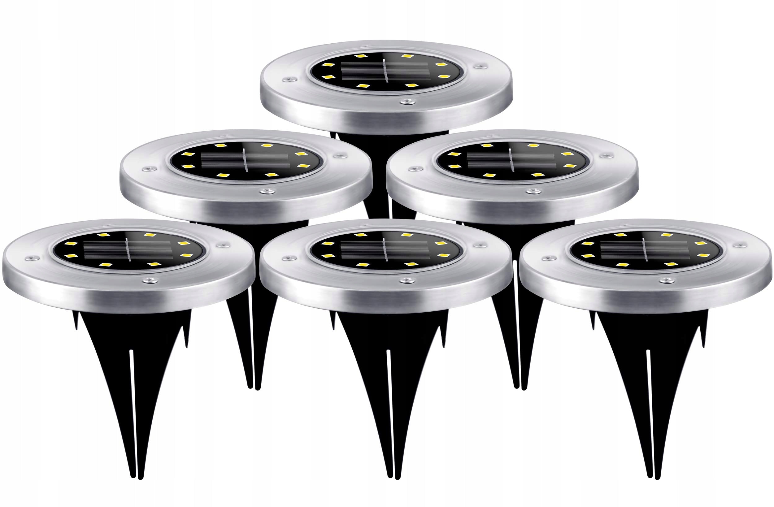 SOLAR LIGHTS FOR GARDEN GROUND HAMMERED Ilumen LED 6pcs. Manufacturer code 910400