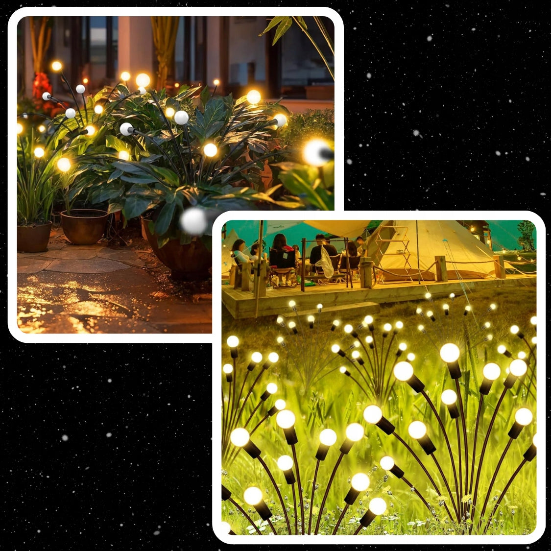 SOLAR LIGHTS HAMMERED LED GARDEN BALLS WITH DUSK SENSOR 2 PIECES Brand MEMFLOW