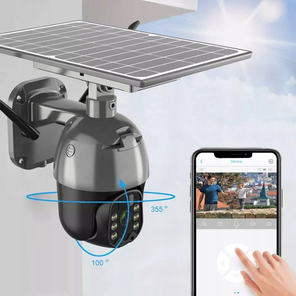SOLAR OUTDOOR CAMERA ROTATING IP 3MPX TUYA SMART SOLAR WIFI Packaging status original