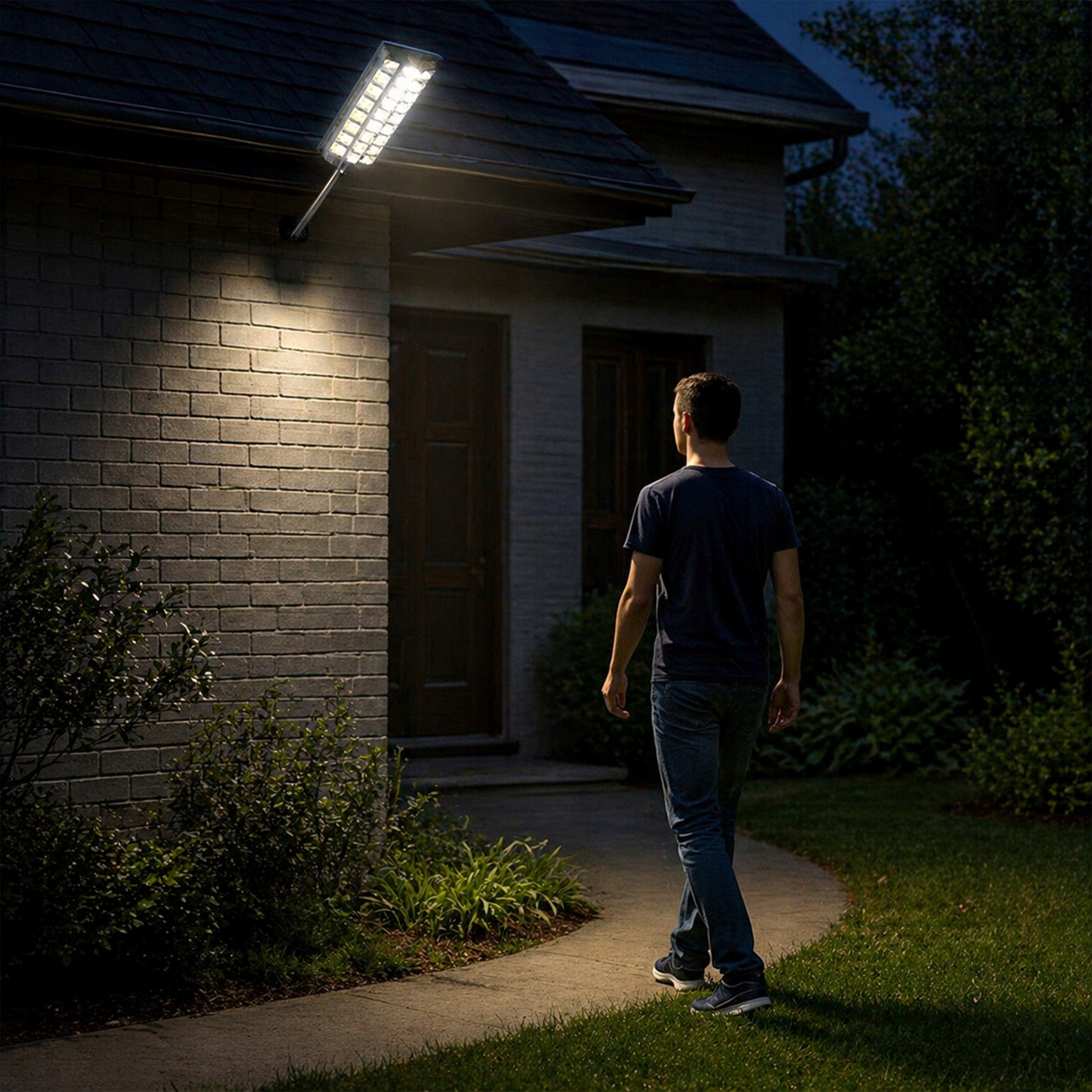 SOLAR OUTDOOR GARDEN LAMP 2200W LED STREET LIGHT WITH MOTION SENSOR IP protection class IP65