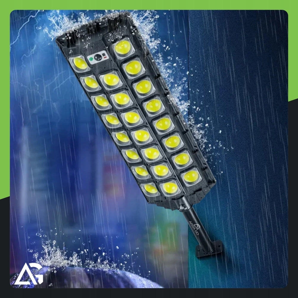 SOLAR OUTDOOR LED STREET LAMP WITH MOTION AND DUSK SENSOR 2200W Lamp power 2200 W