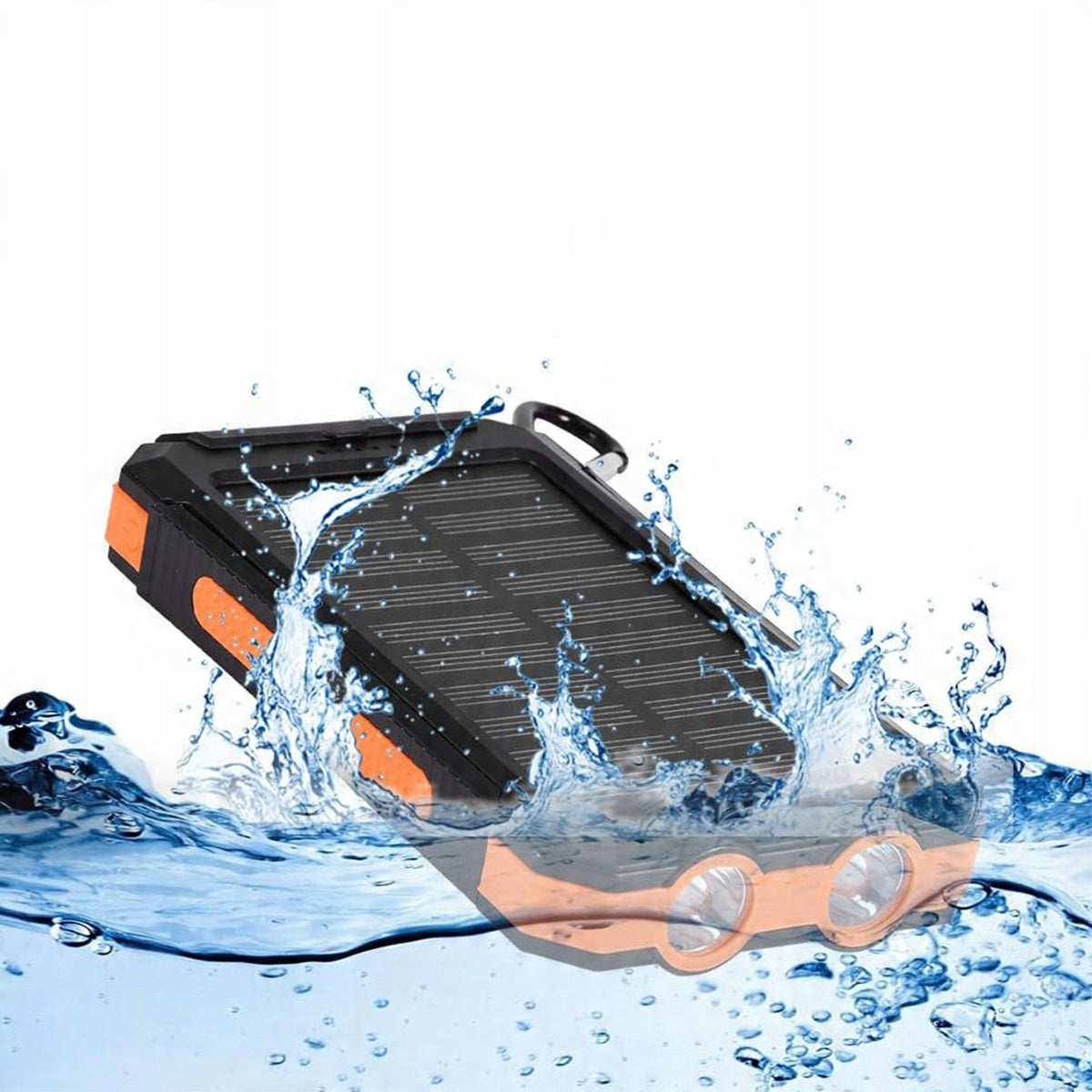 SOLAR POWER BANK 26 800MAH FOR IPHONE PORTABLE WITH CLIP AND COMPASS Packaging status original