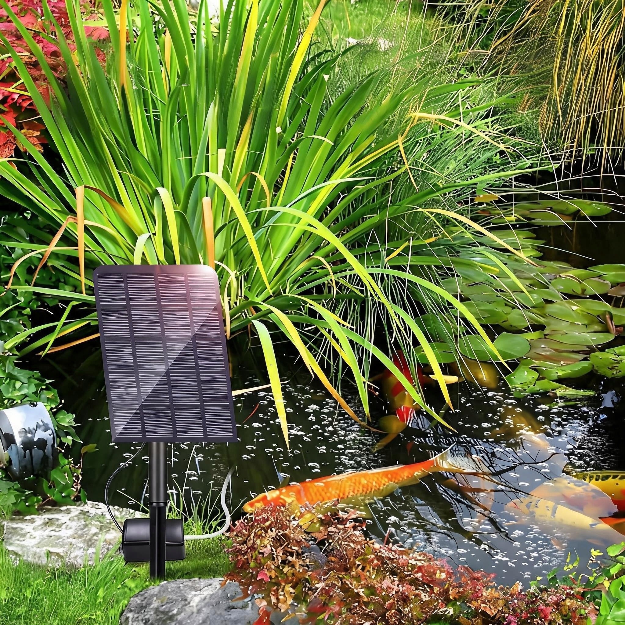 SOLAR POWERED OXYGEN PUMP QUIET FOR PONDS AND GARDENS Manufacturer code CHJ-2503