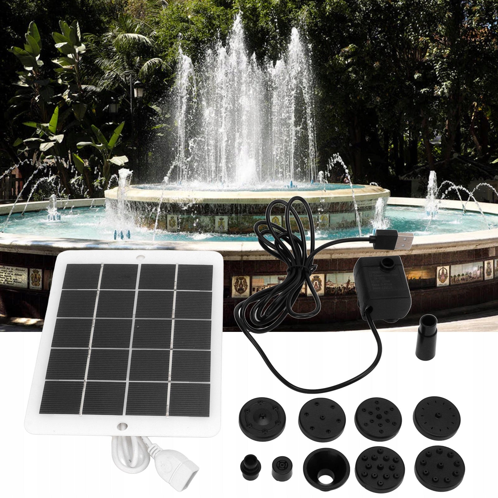 SOLAR PUMP FOR POND SOLAR 120L/H 3W Manufacturer no brand