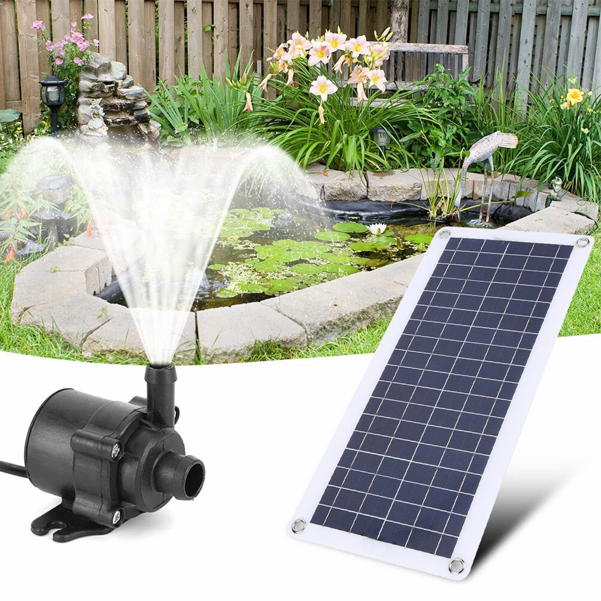 SOLAR PUMP FOUNTAIN 50W 800L/H 12V + SOLAR PANEL Manufacturer code 6942300757427