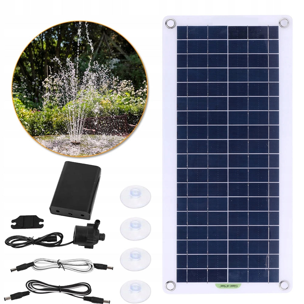 SOLAR PUMP FOUNTAIN 50W 800L/H 12V + SOLAR PANEL Product weight with unit packaging 0.75 kg