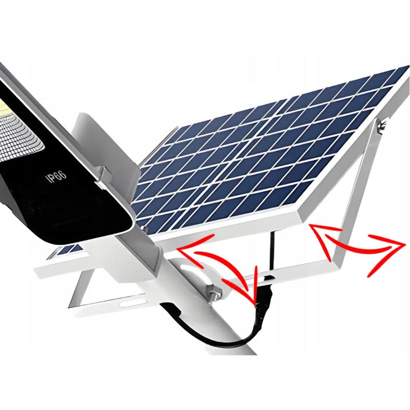 SOLAR STREET LAMP 264x LED 2000W WITH POLE LANTERN HOLDER + REMOTE CONTROL Lamp power 2000 W