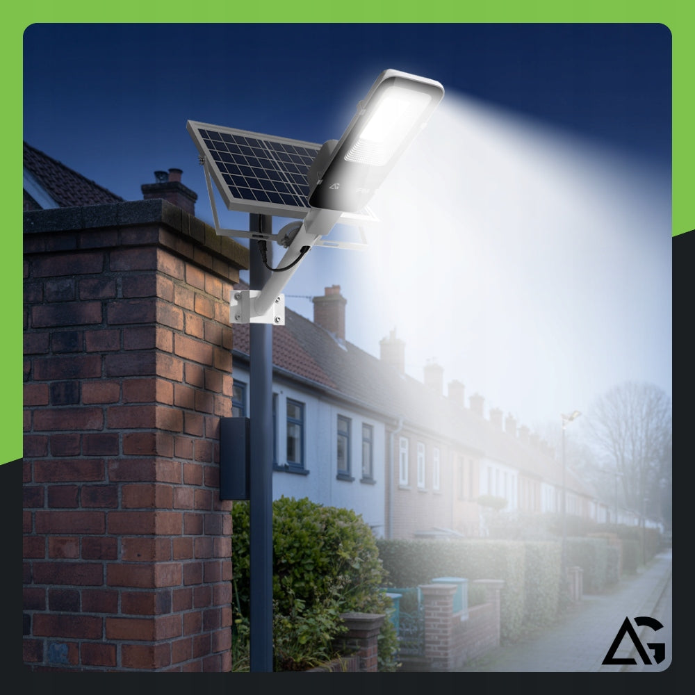 SOLAR STREET LAMP LED OUTDOOR DUSK SENSOR REMOTE CONTROL HOLDER 1000W IP protection class IP66