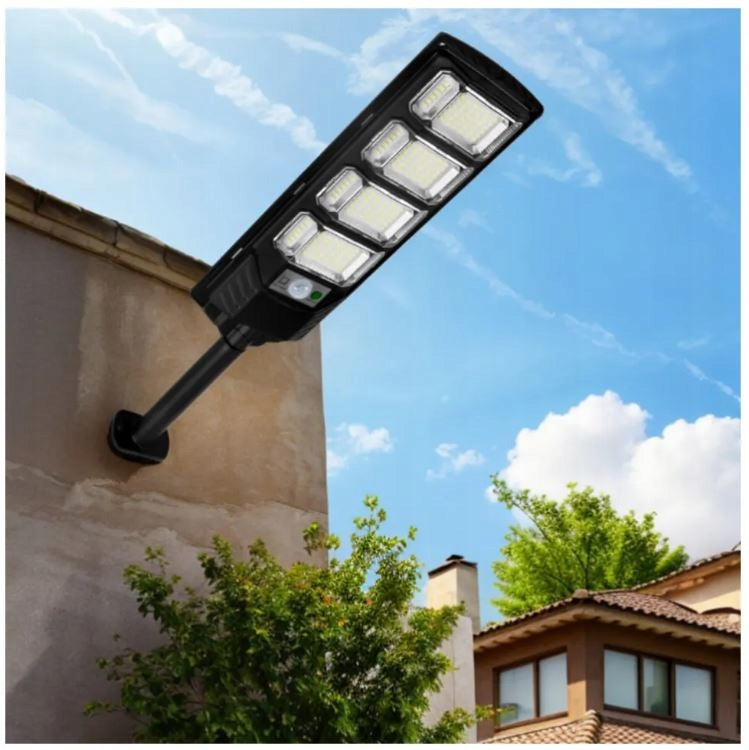 SOLAR STREET LED LAMP 1600W MOTION AND DUSK SENSOR + REMOTE CONTROL IP65 OUTDOOR Packaging status original
