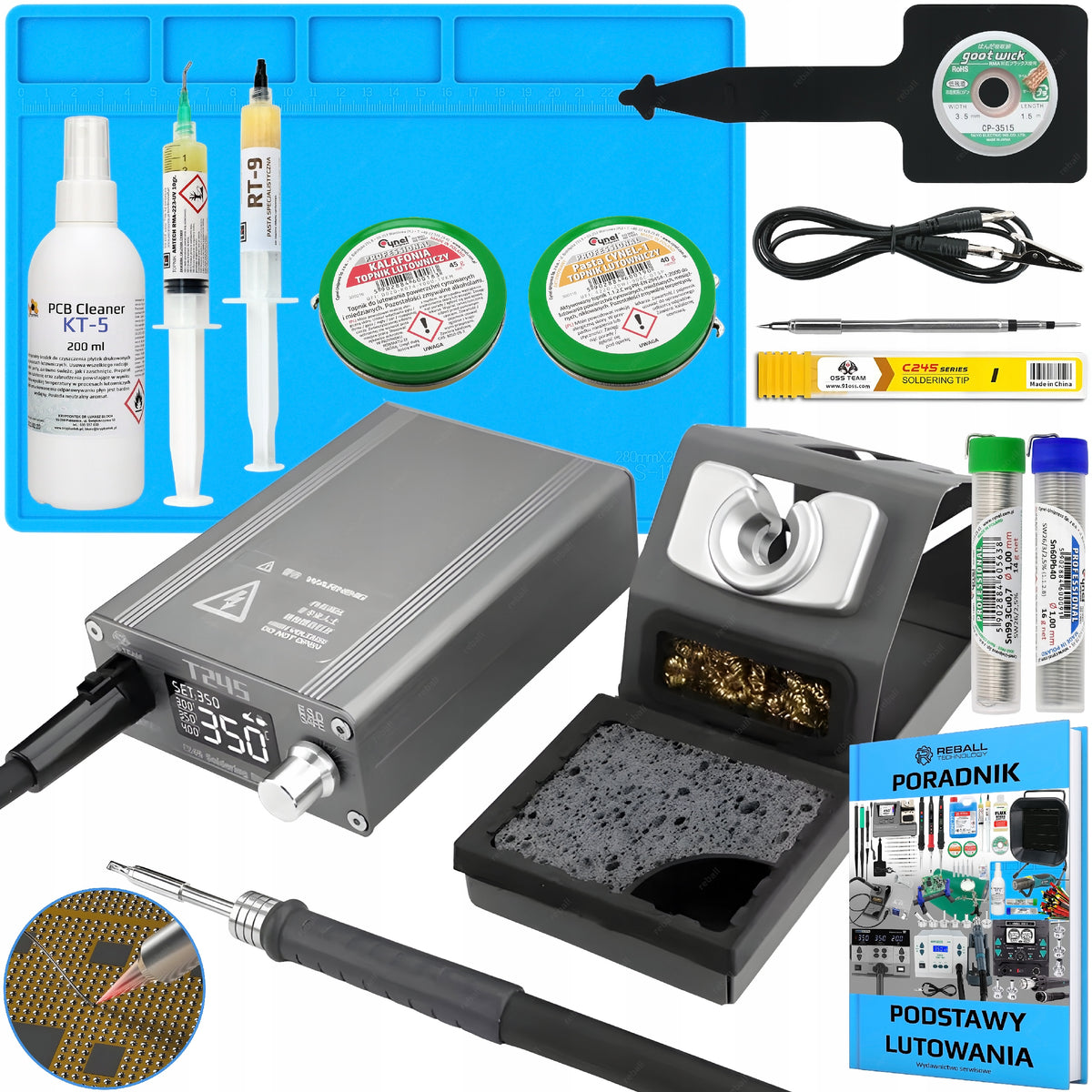 SOLDERING IRON STATION OSS TEAM T245 130W C245 MODEL HIGHER T12-X PLUS SET XXL