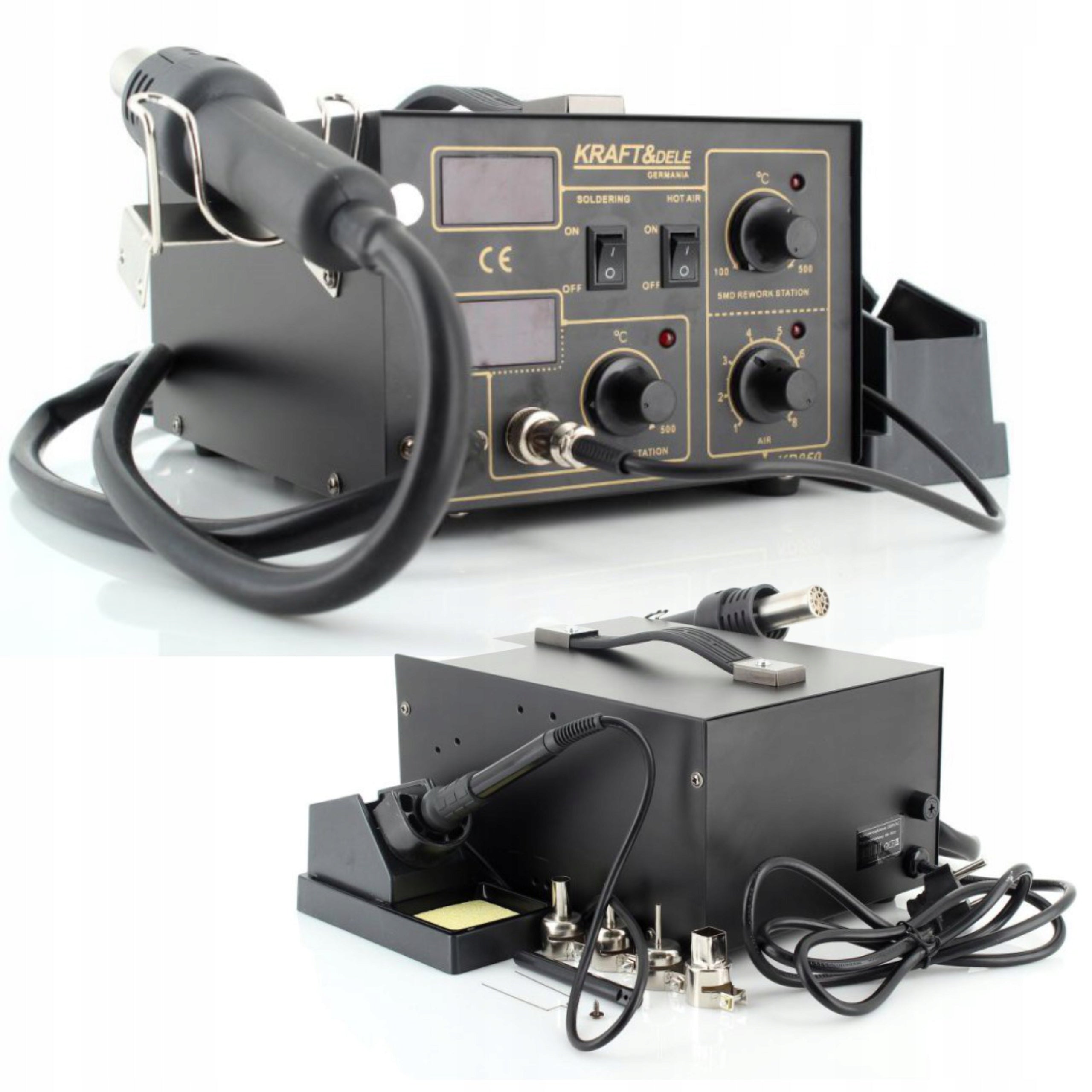 SOLDERING STATION PLASTIC WELDING MACHINE 2IN1 WELDING MACHINE 4 NOZZLES 60W KD850