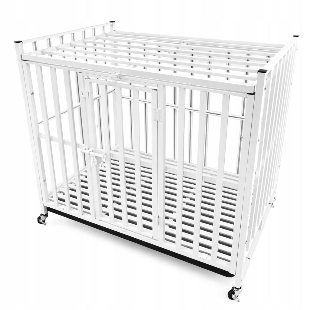 SOLID CAGE FOR DOG CAT PLAYPEN TRANSPORTER ON WHEELS 78x54x70 cm Packaging status original