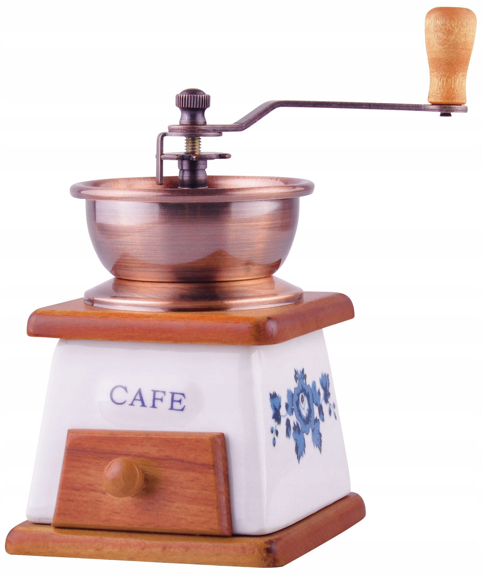 SOLID COFFEE GRINDER COFFEE PEPPER HAND CERAMIC RETRO