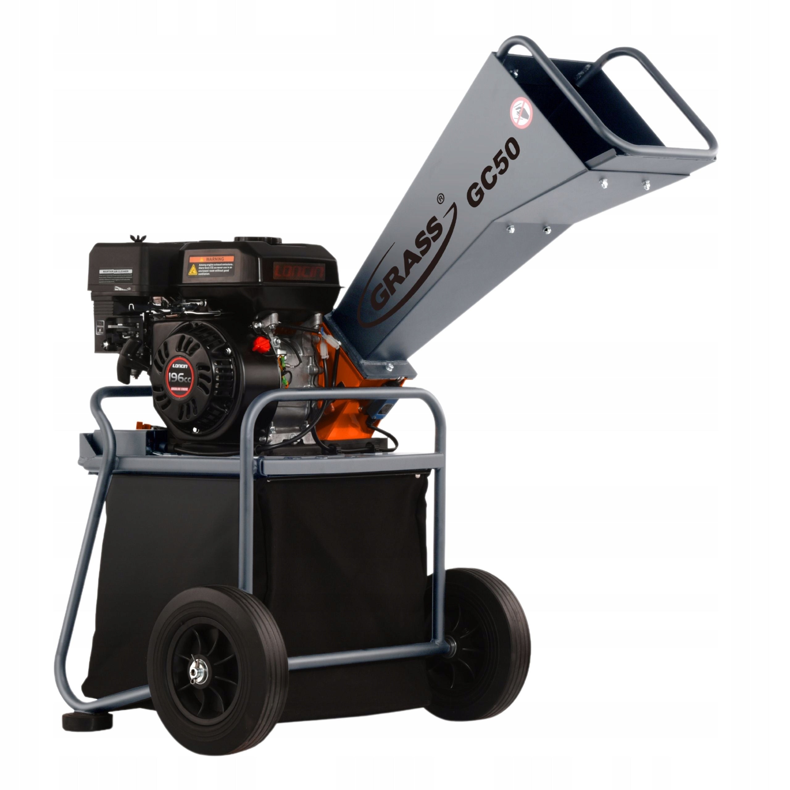 SOLID COMBUSTION SHREDDER GRASS GC50 LONCIN 196CM3 4,1KW
